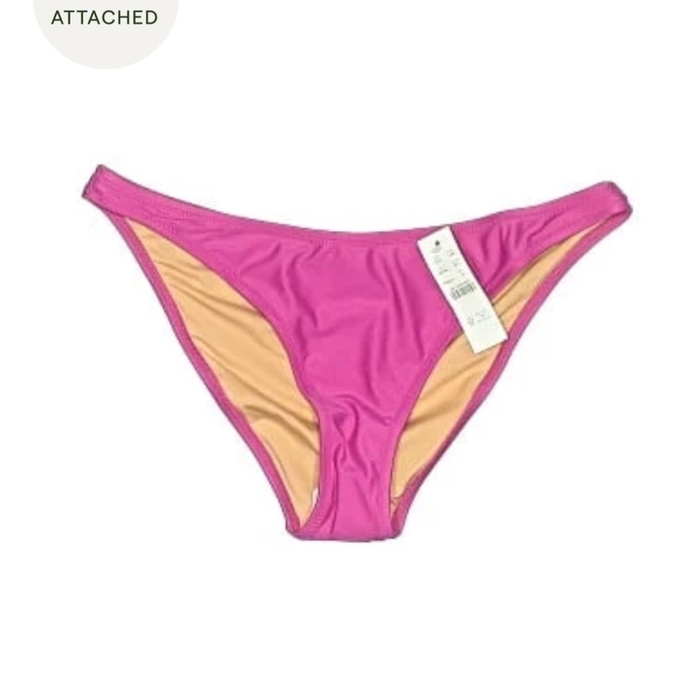 NWT J. Crew Vibrant Pink Triangle Bikini Bottom